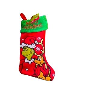 Dr. Seuss Grinch Merry Grinchmas Christmas Stocking NWT